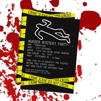 Murder Mystery Party Einladung