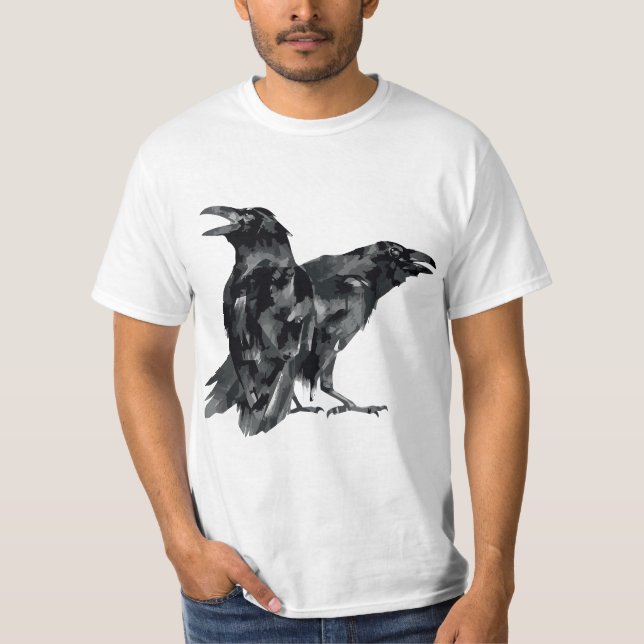 Murder Of Crows Raven Birds  T-Shirt (Vorderseite)