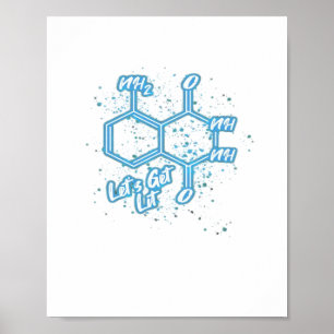 Murderino Crime Lover Luminol Lass uns Lit holen Poster