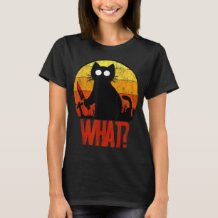 Murderous Black Psycho Niedlich Cat What Knife Chr T-Shirt