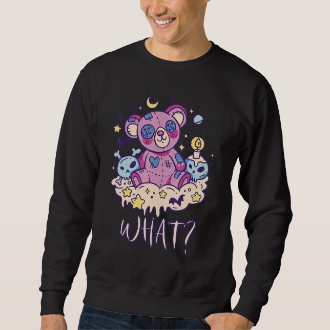 Murderous Teddy What  Teddy Bear Nightmare Horror  Sweatshirt (Vorderseite)