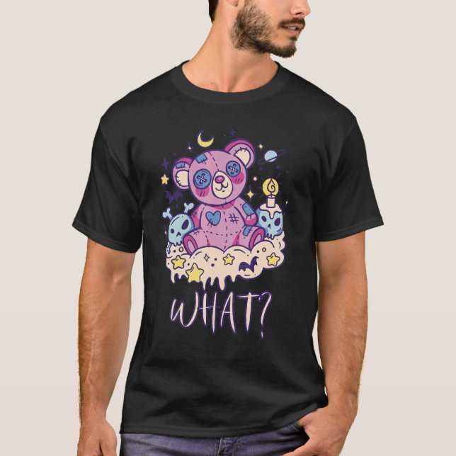 Murderous Teddy What  Teddy Bear Nightmare Horror  T-Shirt (Vorderseite)