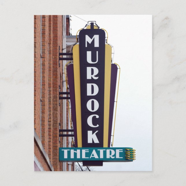 Murdock Theater, Wichita, Kansas Postkarte (Vorderseite)
