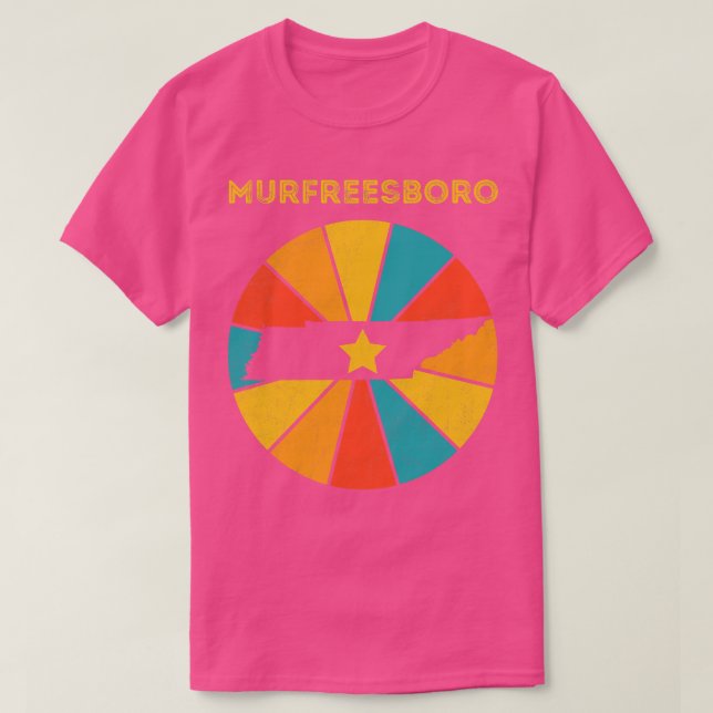 Murfreesboro Tennessee Vintag Distressed Souvenir T-Shirt (Design vorne)