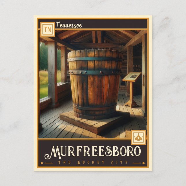 Murfreesboro, Tennessee | VINTAG Postkarte (Vorderseite)