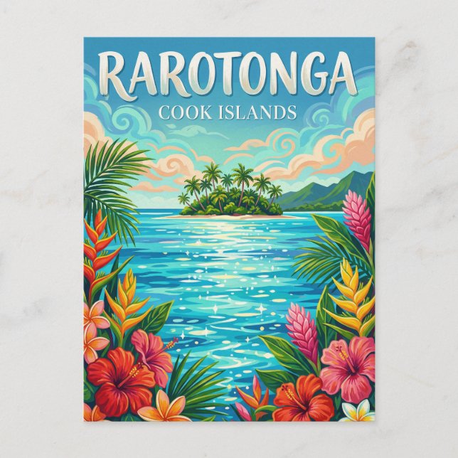 Muri-Lagune Cookinseln Postkarte (Vorderseite)