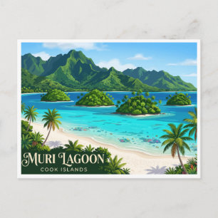Muri-Lagune Rarotonga Cookinseln Postkarte