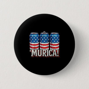 Murica 4. Juli Amerikanische Flagge Soda Cans Patr Button