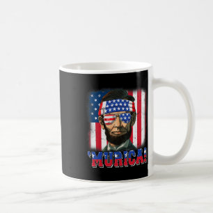 Murica Abe Lincoln 4. Juli Murica Patriotic Me Kaffeetasse