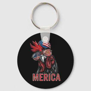 Murica Hahn Lustiger Patriotischer Usa Sonnenhut T Schlüsselanhänger