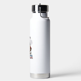 Murica Patriotischer Gnom Bier Vintage-Shirt-Desig Trinkflasche