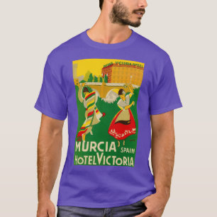 Murica Spain Vintage Reiseplakat T-Shirt