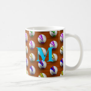 Murmeln auf Holzmustern Kaffeetasse