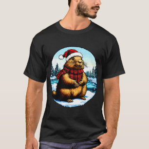 Murmeltier-Weihnachts-T-Shirt T-Shirt