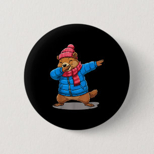 Murmeltiere Dabbing Murmeltier Lustig 2. Februar M Button