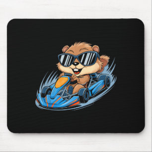 Murmeltiere Go-Kart Rennen Frohen Murmeltiertag Ju Mousepad