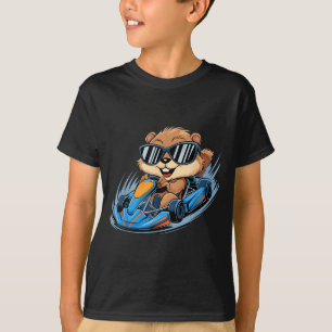 Murmeltiere Go-Kart Rennen Frohen Murmeltiertag Ju T-Shirt