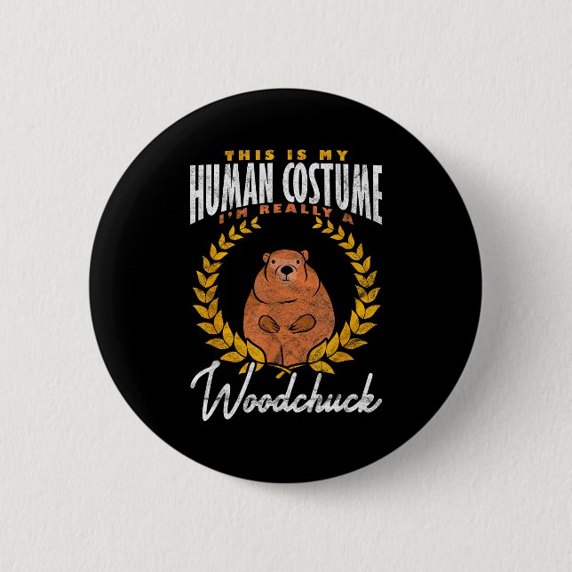Murmeltiere Ich bin wirklich ein Waldmurmeltier _3 Button (Vorderseite)