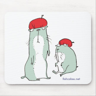 Murmeltiere in den Hüten -- mousepad