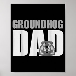 Murmeltiers-Daddy-Shirt Murmeltiers-Liebhaber Murm Poster