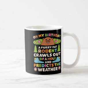 Murmeltiers Geburtstagsfeier Lustig Behaart Fett R Kaffeetasse