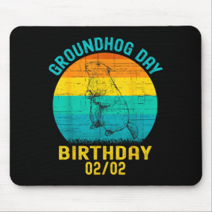 Murmeltiertag Geburtstag 2. Februar Lustiger Gebur Mousepad