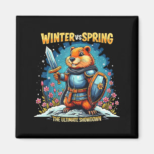 Murmeltiertag Prognose Sarkasmus Lustig Frauen Män Magnet