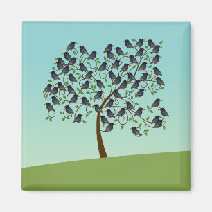 Murmuration von Starlings Magnet