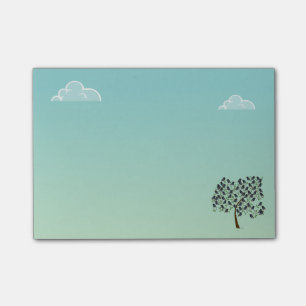 Murmuration von Starlings Post-it Klebezettel