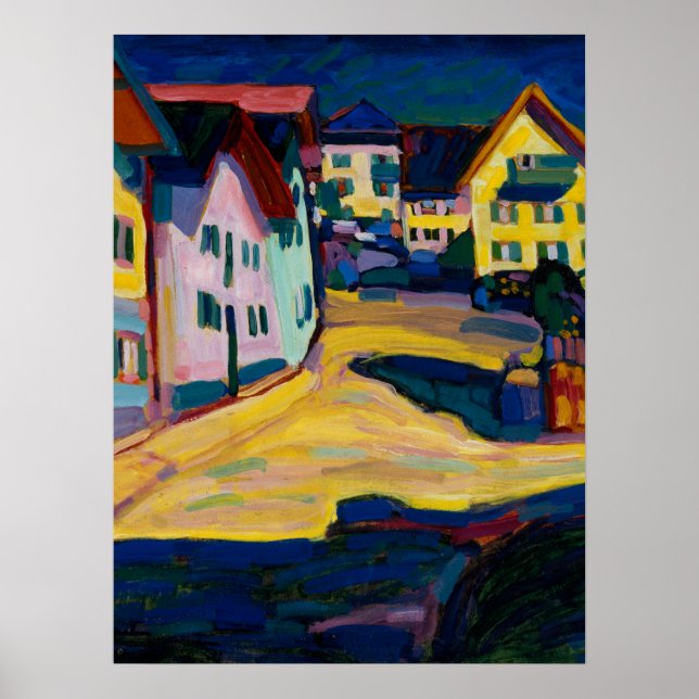 Murnau Burggrabenstrasse 1 - Wassily Kandinsky Poster (Vorne)
