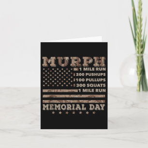 Murph 2021 Workout Challenge American Memorial Karte