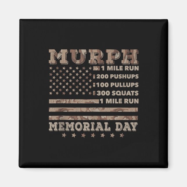 Murph 2021 Workout Challenge American Memorial Magnet (Vorne)