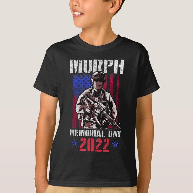 Murph 2022 Workout Challenge American Memorial T-Shirt (Vorderseite)