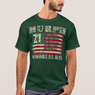 Murph 2023 Memorial Day American Patriotic Workout T-Shirt
