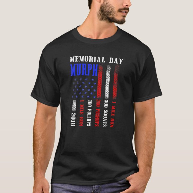 Murph 2023 Memorial Day Workout Patriotic WOD T-Sh T-Shirt (Vorderseite)
