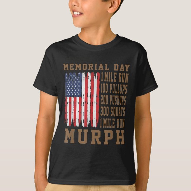 Murph Challenge Memorial Day Workout American T-Shirt (Vorderseite)