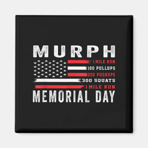 Murph-Herausforderung amerikanischer Memorial Day Magnet