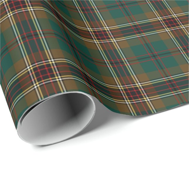 Murphy Clan Tartan Irish Kariert Pattern Geschenkpapier (Rolleneckpunkt)