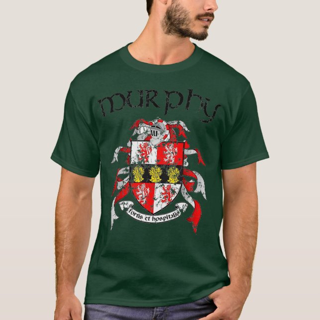 Murphy Familienwappen Coat of Arms Nachname Gesche T-Shirt (Vorderseite)
