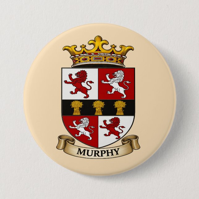 Murphy Family Coat of Arms Button (Vorderseite)
