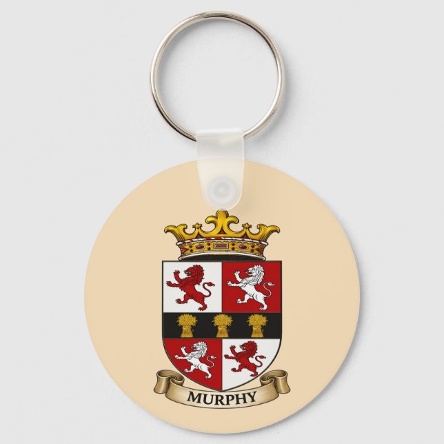 Murphy Family Coat of Arms Keychain Schlüsselanhänger (Vorderseite)