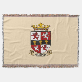 Murphy Family Coat of Arms Throw Blanket Decke