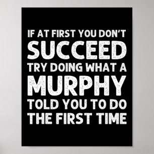 Murphy Funny Familienname Tree Geburtstag Wiederse Poster