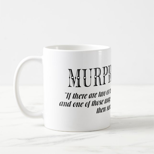 Murphy-Gesetz Kaffeetasse (Links)