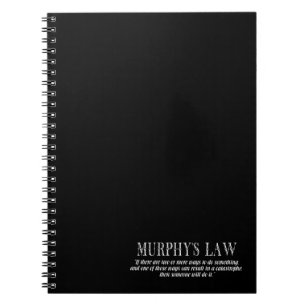 Murphy-Gesetz Notizblock