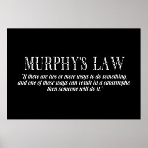 Murphy-Gesetz Poster