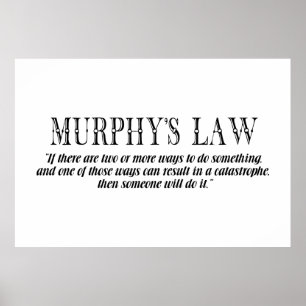 Murphy-Gesetz Poster
