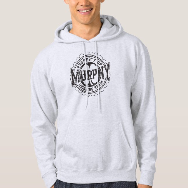 Murphy Irish Drinking Team Vintag Fade Hoodie (Vorderseite)
