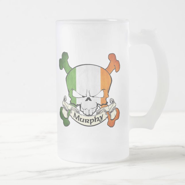 Murphy Irish Skull Mattglas Bierglas (Rechts)