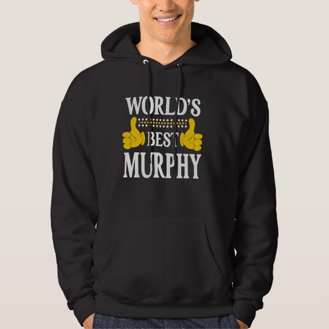 Murphy Nachname Team Familie Nachname Weltbeste Hoodie (Vorderseite)